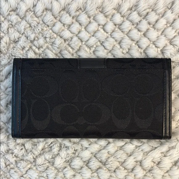 🖤 Vintage 2001 COACH Leatherware Black Signature Wallet – NWT / Never Used 🖤 - Picture 4 of 12